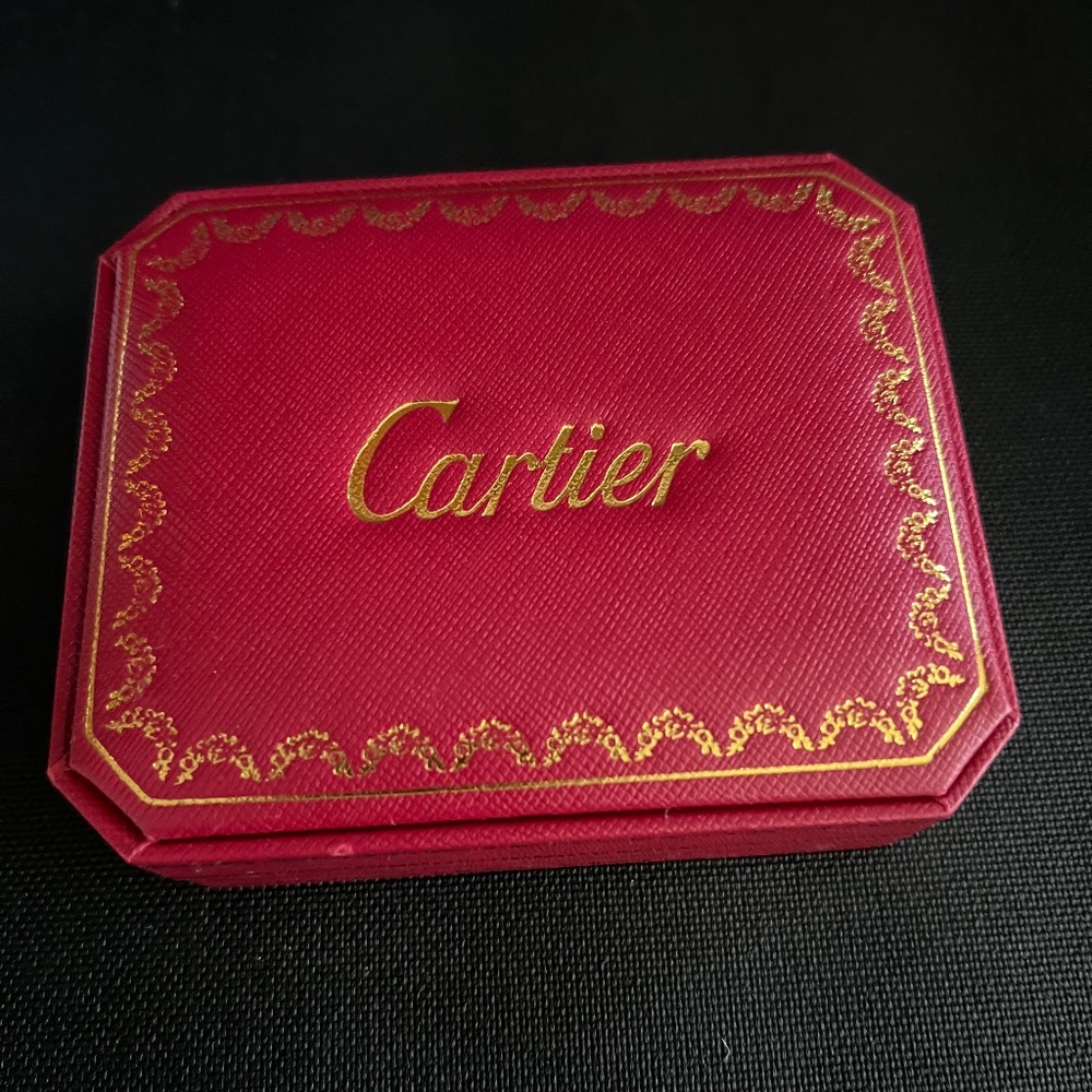 Red Cartier Bracelet Box, Empty